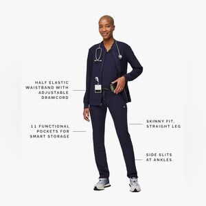 FIGS I YOLA I Small I Navy Skinny Scrub Pants for Women